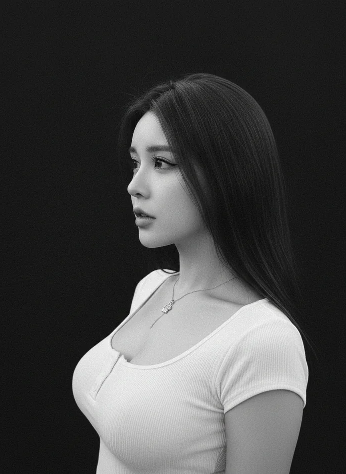 Retrato Melancólico con Luz de Ventana